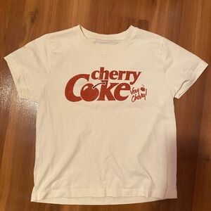 Coca Cola Tee - White with Red Cherry Logo